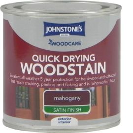 Johnstone's Woodcare Quick Drying Woodstain - Mahogany - 2.5L