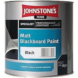 Johnstones Quick Dry Matt Blackboard Paint Black 2.5L