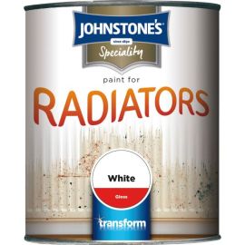 Johnstones 750ml Radiator Paint Satin Finish Brilliant White