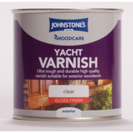 Johnstones external 250ml Yacht Varnish Gloss Clear