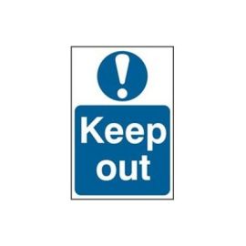 Keep out sign - PVC (200 x 300mm)