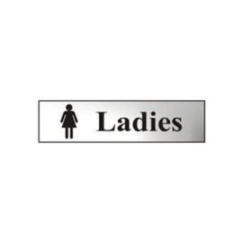 Ladies Sign With Graphic Silver