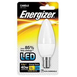 Energizer 5.9W LED Opal Candle B15/ SBC Lightbulb