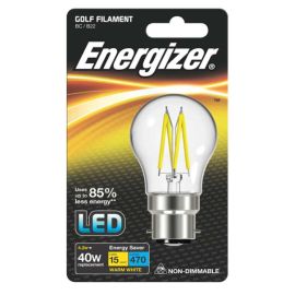 Energizer 4.2W Filament LED Golf B22 Lightbulb