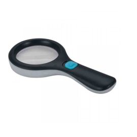 Magnifying glass with light