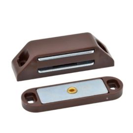 Brown magnetic catch large - 6-8kg Pull (Each)