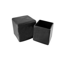 Meadex Square Black Soft Plastic Outer Leg Cap Ferrule - 22.2mm