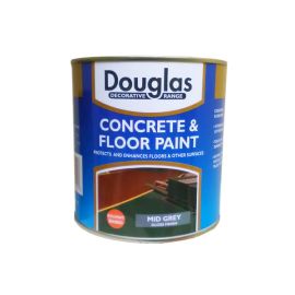 Douglas Concrete & Floor Paint - Mid Grey Satin Finish 2.5L