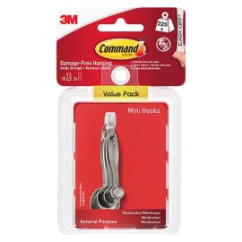 Command™ Mini Hooks - 18 Hooks Value Pack - Holds 225g