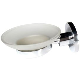 Malmo Soap Dish Holder with Glass Dish - Chrome