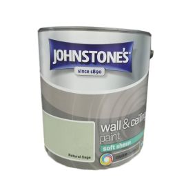 Johnstones Wall & Ceiling Soft Sheen Paint - Natural Sage 2.5L