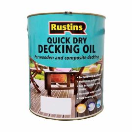 Rustins Quick Dry Decking Oil Natural Cedar 5 Litre