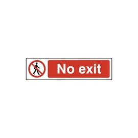 No exit - PVC Sign (200 x 50mm)