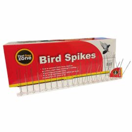 Pest Free Zone Stainless Steel Bird Spikes - 12cm x 40cm
