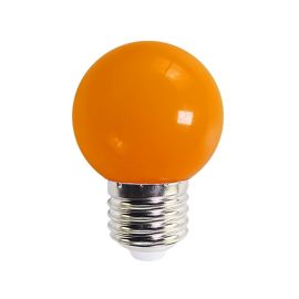 Tezla 1w Orange LED Plastic Globe ES Party Lightbulb