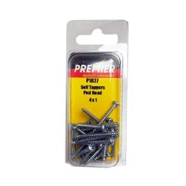 Premier Self Tappers Pozi Head Screws - 4 X 1 - Pack Of 25