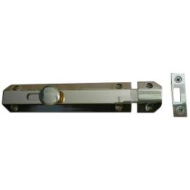 Polished Brass (150mm) Surface Door Bolt with 3 Keeps
