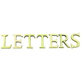 2" Pin Fixing Letter H (Brass)