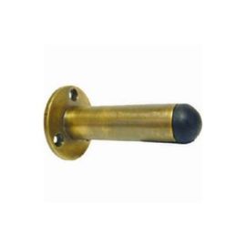 Polished Brass Projection Door Stop - 75mm