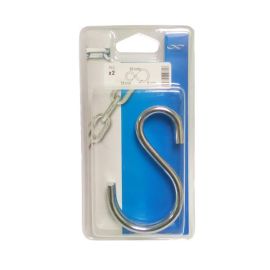 Chapuis Zinc Plated Steel Painting S-Hook - 93mm - Pack of 2