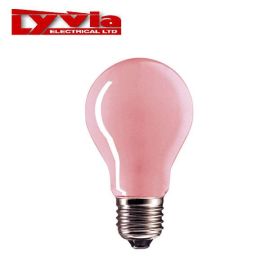 Lyvia Standard Pink Lightbulb - 25w E27/ ES