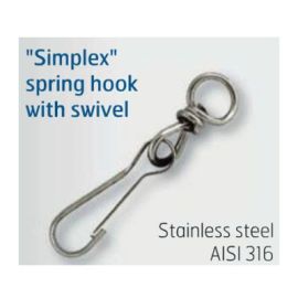 Simplex Spring Hook Swivel Length 50mm