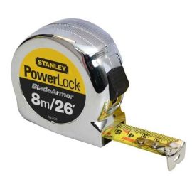 Stanley Powerlock Measuring Tape - Blade Armor 8m / 26ft