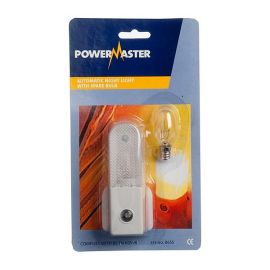 PowerMaster Automatic Night Light with Spare Bulb