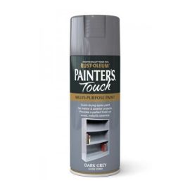 Rust-Oleum Painters Touch Spray Paint - Dark Grey Gloss 400ml