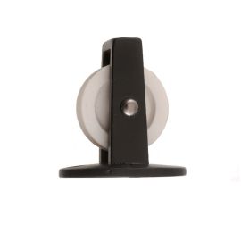 Perry Black Single Upright Across Plate Pulley - 38mm