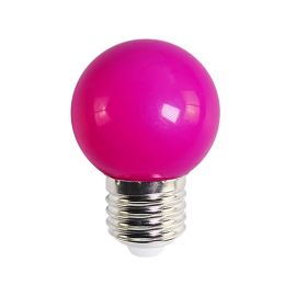 Tezla 1w Purple LED Plastic Globe ES Party Lightbulb