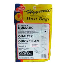Qualtex Hygienic SDB48 Vacuum Cleaner Dust Bags - Pack of 10