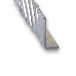 Raw Aluminium Checquer Plate Unequal Corner Profile - 30mm x 50mm x 1m