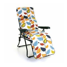 Culcita Black Frame Autumn Leaf Relaxer Chair