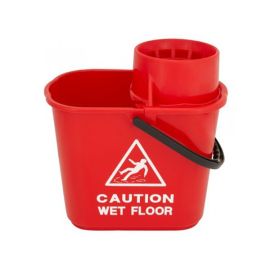 Dosco Hygiene Colour Coded Mop Bucket - Red
