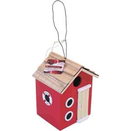 Red Nautical Bird House & Nesting Box