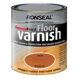 Ronseal Diamond Hard Medium Oak Satin Floor Varnish 2.5L