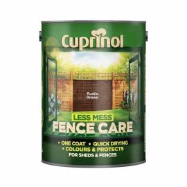 Cuprinol Less Mess One Coat Fence Care - Rustic Brown 5L