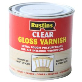 Rustins polyurethane varnish gloss clear 2.5lt