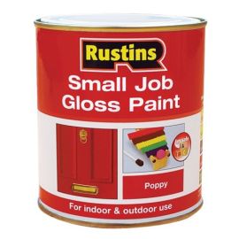 Rustins Quick Dry Small Job Gloss Paint - Poppy 250ml