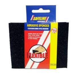 Safeline Flexible Abrasive Sponge - Medium - Pack of 2