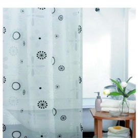 Blue Canyon PVC Shower Curtain Mosaic Design Blue 