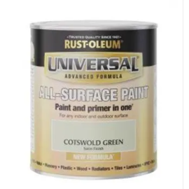Rust-Oleum Universal Cotswold Green Satin All-Surface Paint - 250ml