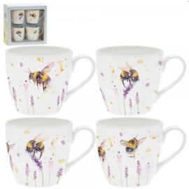 Bees Set of 4 Mugs 