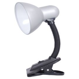 Clip on Silver Desk Lamp