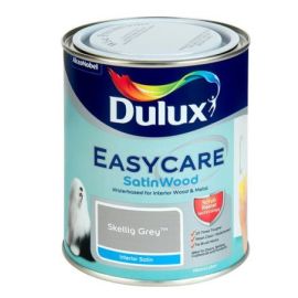 Dulux Interior Easycare Satinwood Waterbased Paint - Skellig Grey 750ml