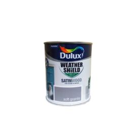 Dulux Weathershield Satinwood Paint - Soft Granite 750ml