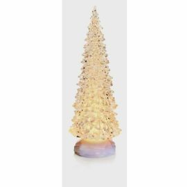 Premier Battery Operated Water Spinner Christmas Tree Warm White LEDs
