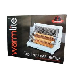 Warmlite 2 Bar Fire / Heater with Anti Tip over Feature