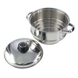 Stainless Steel Multi Steamer With Glass Lid